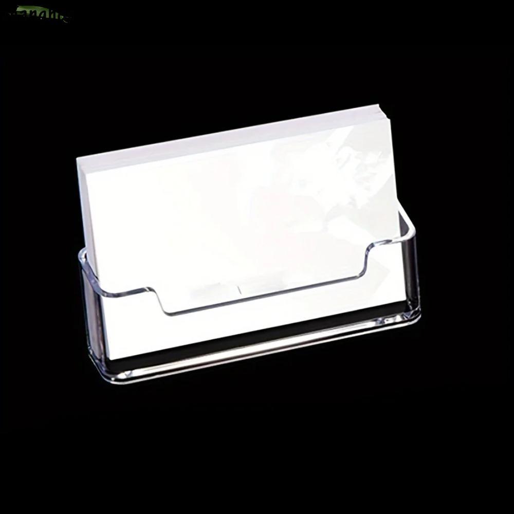 ZHANGHONG Business Card , Creative Location Card Organizer Desktop Shelf Box, Acrylic Transparent St