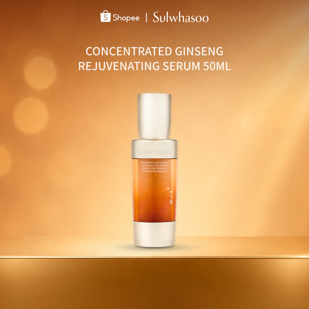 Sulwhasoo Concentrated Ginseng Rejuvenating Serum 50ML เซรั่มโสม ลดเลือนริ้วรอย เพื่อผิวยกกระชับและเฟิร์ม