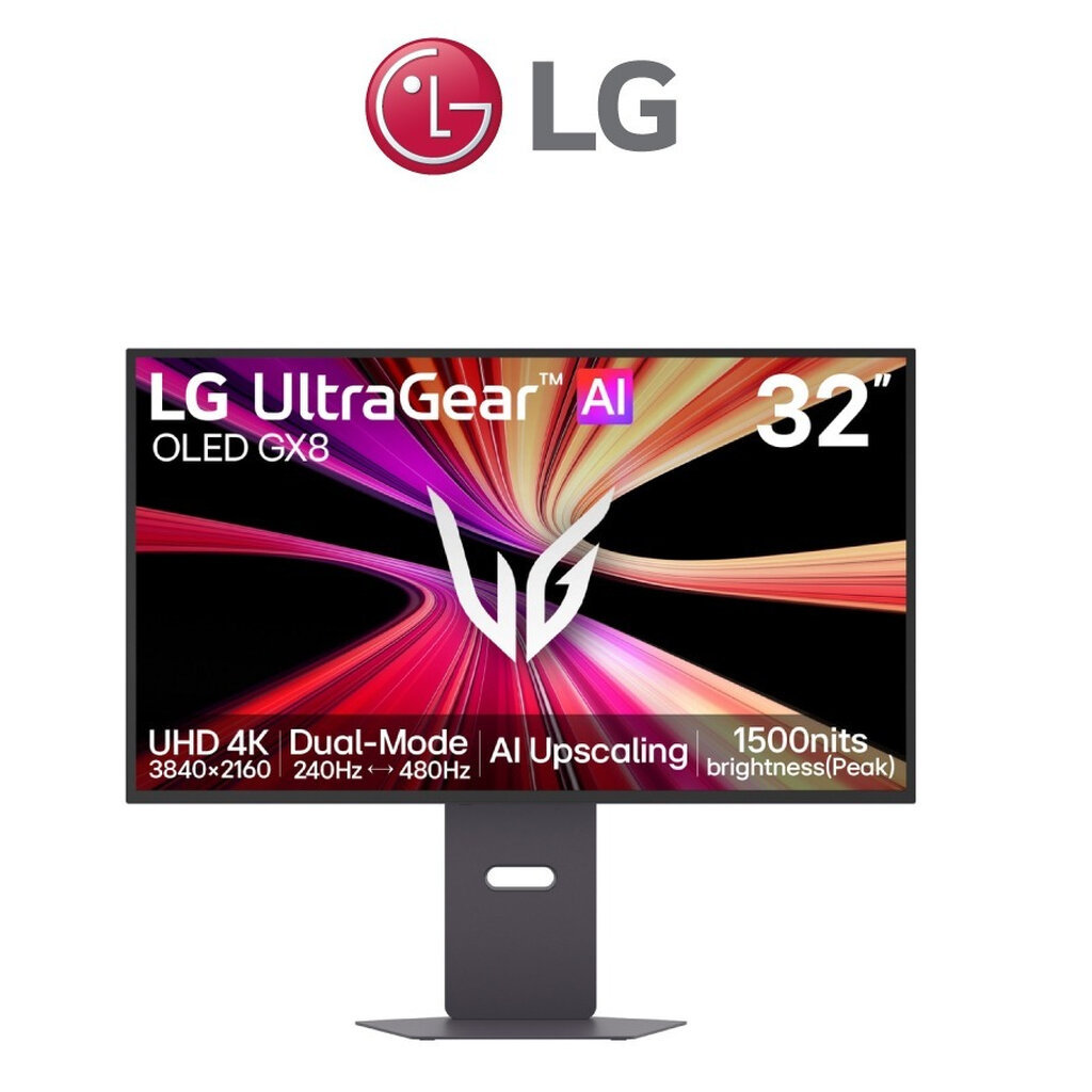 Monitor LG UltraGear AI 32GX870B-B - 31.5 Inch OLED 4K 240Hz FHD 480Hz