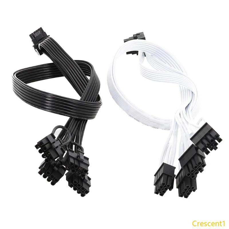 Crescent1 PCIE 5 0 8pin ถึง CPU 16Pin ชายสายสําหรับ Corsair HX Series HX1200I HX1000I HX850I HX750I 