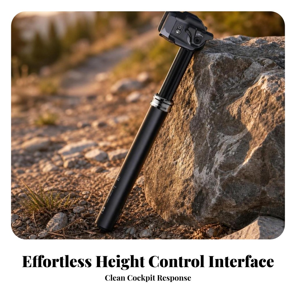 Wireless Dropper Seatpost ชาร์จไร้สาย Dropper โพสต์จักรยานสําหรับ Mountain Bikers, Downhill
