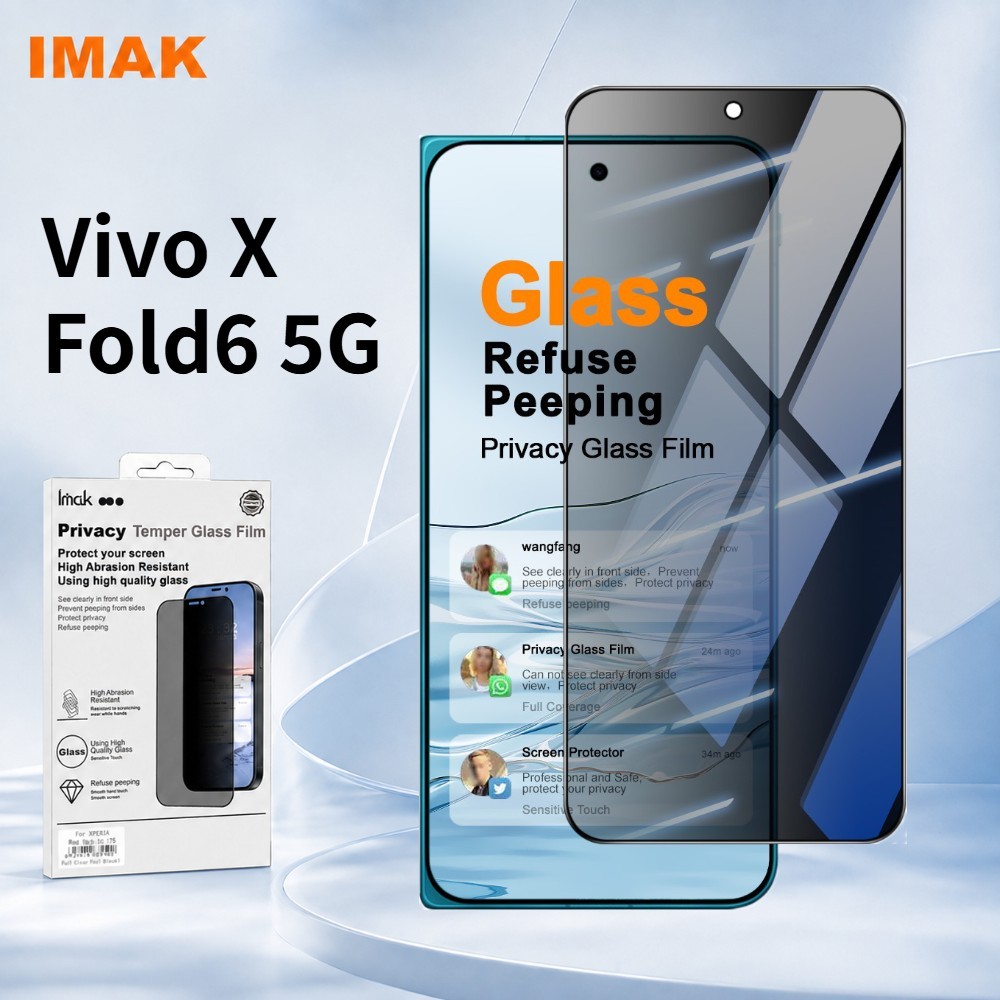 ฟิล์มกันมอง สำหรับ Vivo X Fold 6 Fold6 ความเป็นส่วนตัว Full Screen Coverage FM0010