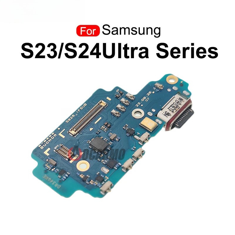 1X สําหรับ Samsung Galaxy S23U S24 Ultra S928 S918u S918B ชาร์จพอร์ต Charger Dock Flex Cable อะไหล่
