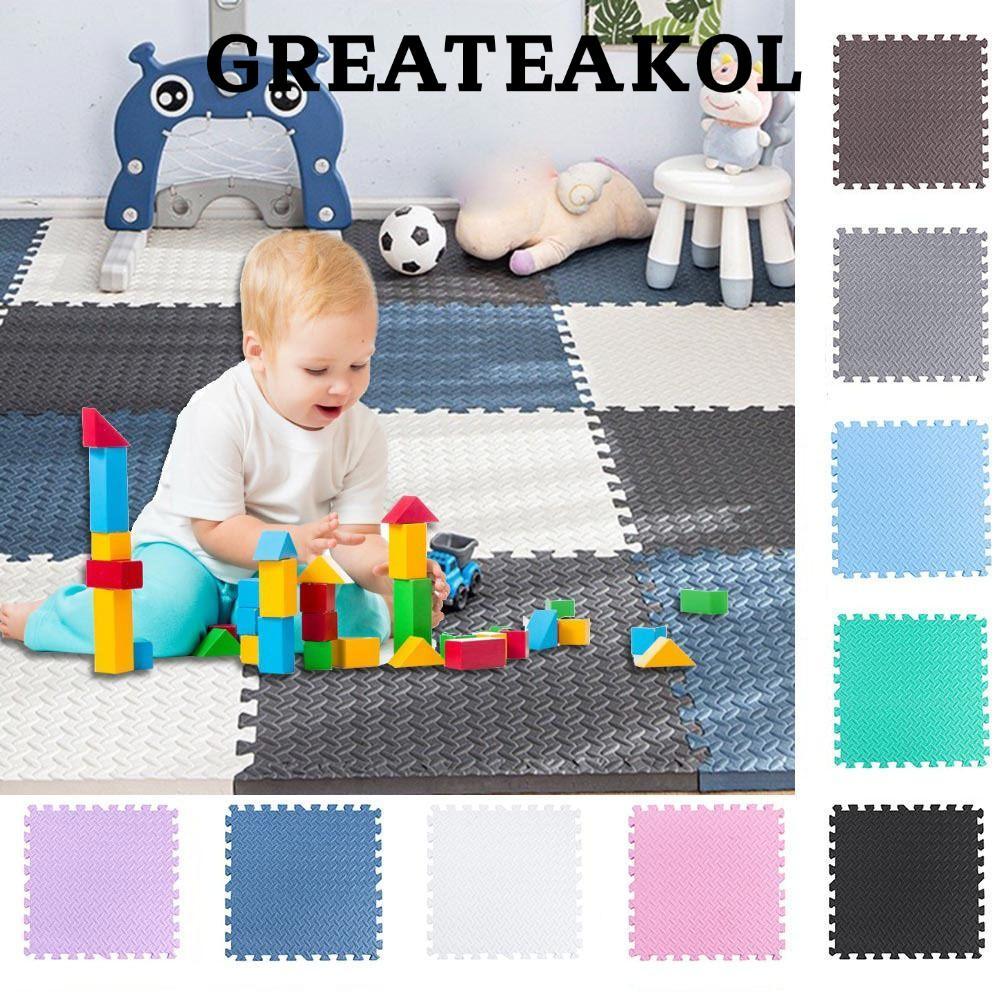 GREATESKOL พรมเด็ก,ลื่น EVA Baby Puzzle ชั้น,โยคะลื่น Splicing Mats โฟม Bebe ที่นอนนวดของเล่นเพื่อกา
