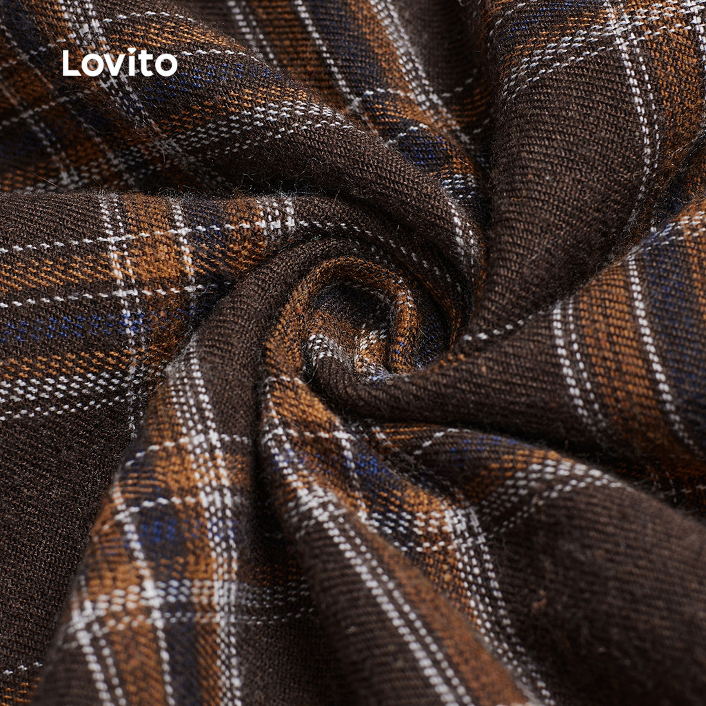 Lovito تنورة نسائية كاروهات — صورة 2
