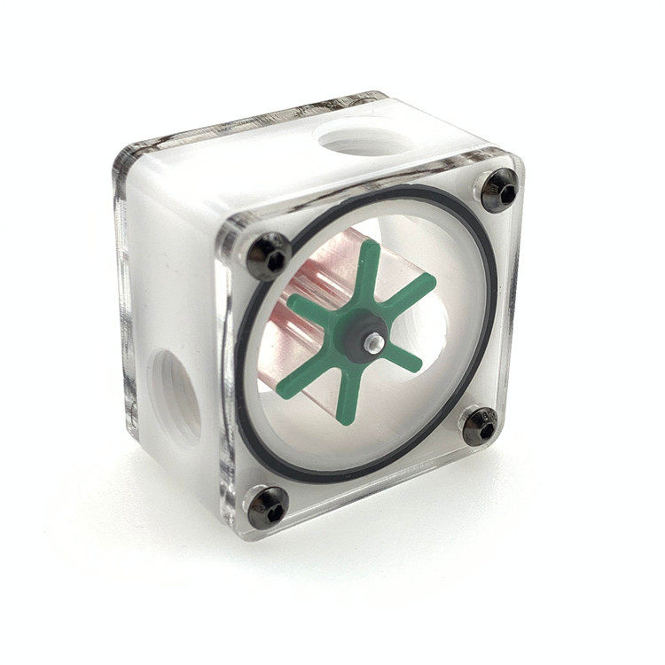 คอมพิวเตอร์ Water-Cooled Water Flow Meter Flow Meter Water Flow Wheel Square Open Type Tee Advanced 