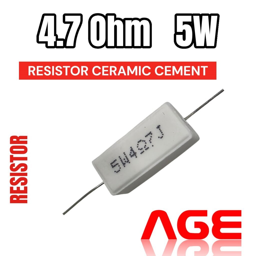 4.7 Ohm 5W Ceramic Resistor