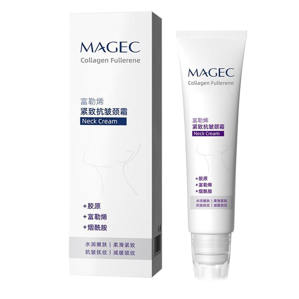 Magec Cream, Magic Collagen Fullerene Neck Cream - ดูแลคอด้วยคอลลาเจนเปปไทด์, ครีมกระชับและยกกระชับค