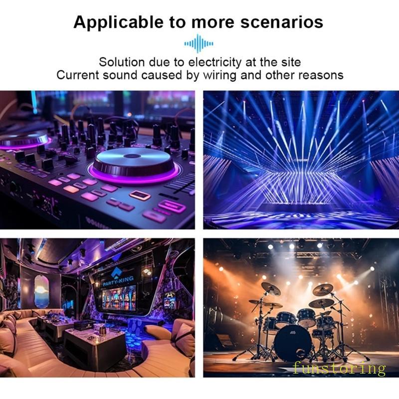 FUN Passive Audios Noise Isolator สําหรับมิกเซอร์และลําโพงใช้ 6 35 XLR