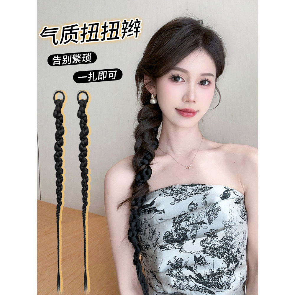กล่องมวย Braids วิกผม Braids Twist Braids ยาว Braids อุปกรณ์เสริมผมจีน Cheongsam วิกผม Braids หางม้า