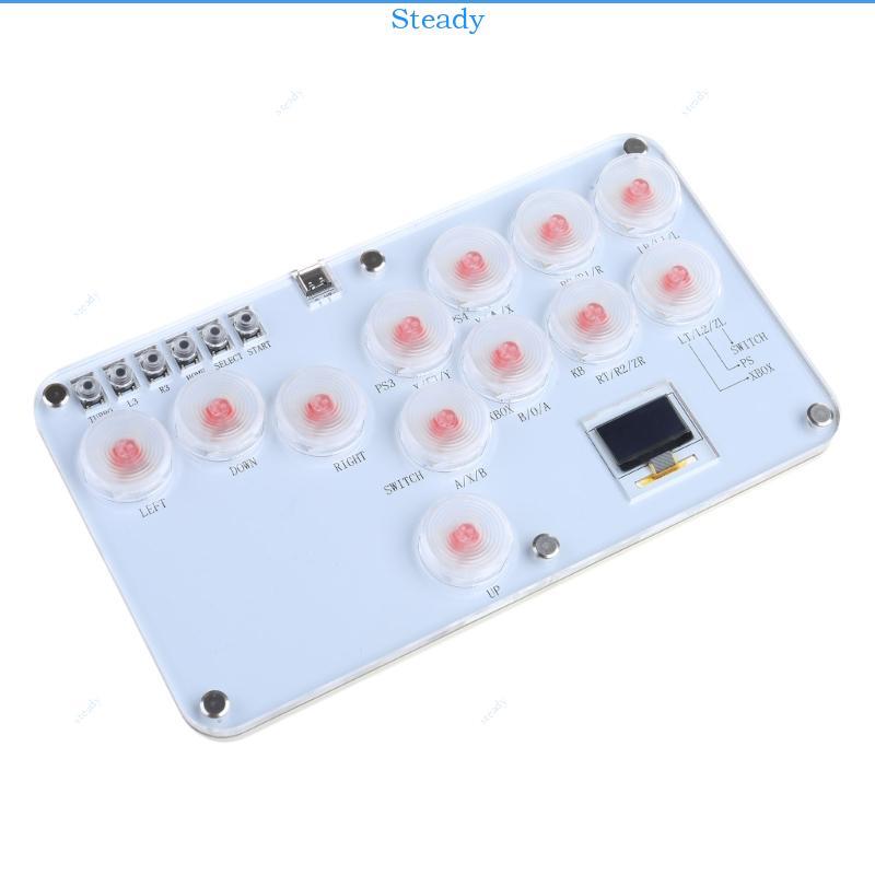 Steady Ergonomic Arcade Controller คีย์บอร์ดเกม Street Fighting พร้อมสาย