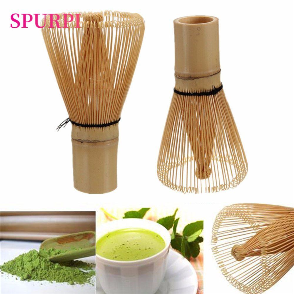 SPURPI 80 Fringe Bamboo Brush Home Kitchen Green Tea Matcha Bamboo Accessories