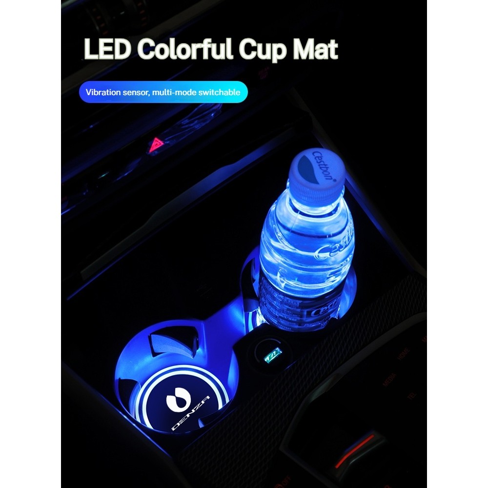 7 สีรถ LED ที่วางแก้วไฟสําหรับ Denza X D9 N7 X N8 N8 L N9 Z9 GT Dmi