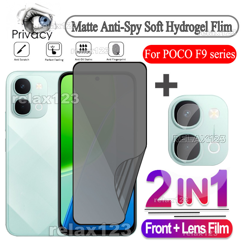 สําหรับ vivo Y31t 5G 2IN1 Matte Anti-Peep Hydrogel ฟิล์มและฟิล์มกล้องสําหรับ VIVO Y31T Y31 Y31t Vivo