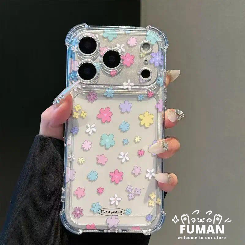 ดอกไม้น่ารักใสสี่มุมเคสโทรศัพท์สําหรับOPPO A7 Pro Max A6C A6 A6T A6S A6X A5 A5i A5X A5S A5M A3 Pro A