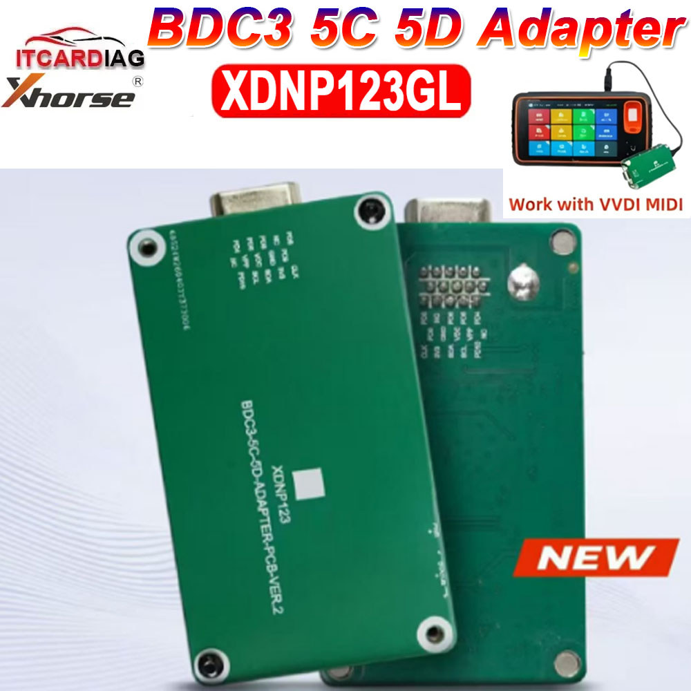 2026 ใหม่ Xhorse XDNP123GL BDC3-5C-5D อะแดปเตอร์สําหรับ KEY TOOL MIDI BMW BDC2 BDC3