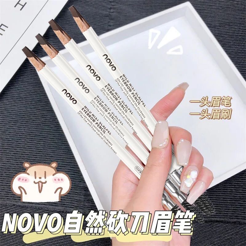 ดินสอเขียนคิ้วกันน้ำ เขียนคิ้ว Novo Non-Fading Novice Beginner ดินสอเขียนคิ้วมาเชเต้