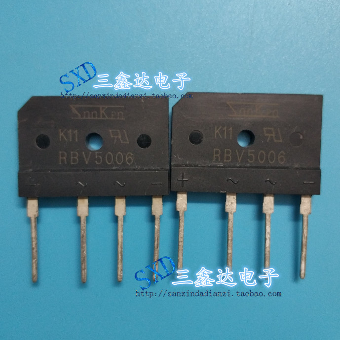 R RBV5006 SANKEN RBV5006 สะพานวงจรเรียงกระแสซ้อน 50A 600V สะพานเครื่องขยายเสียงแรงดันสูง