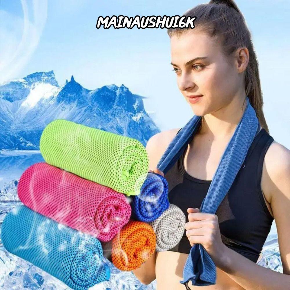 MAINAUSHUI6K Sports Quick Dry Cool Towel, Microfiber Silica Gel Quick Dry Fitness Cool Towel, High Q