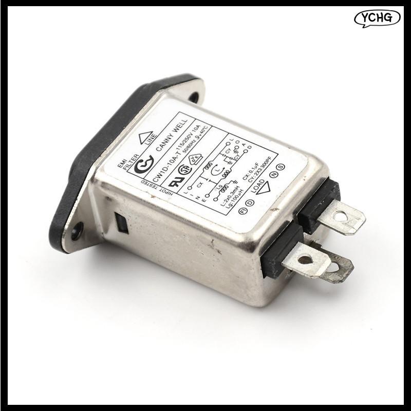 YCG 1PCS EMI RFI Filter AC 250V 10A CW1D-10A-T Suppressor Power Line ตัวกรองเสียงรบกวน
0
0
0
0
0 ใหม
