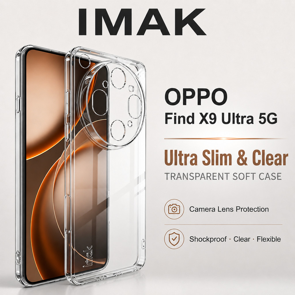 เคสนุ่ม OPPO Find X9 Ultra 5G เคสใสป้องกันสีเหลือง CA0005