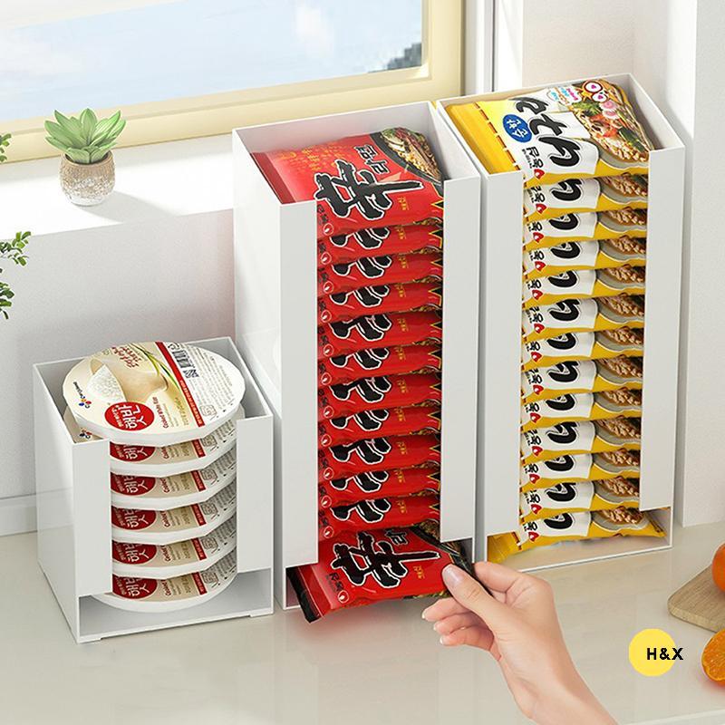 H&X Korea Ramen Storage Box Noodle Cup Tissue Bins Mask Organizer