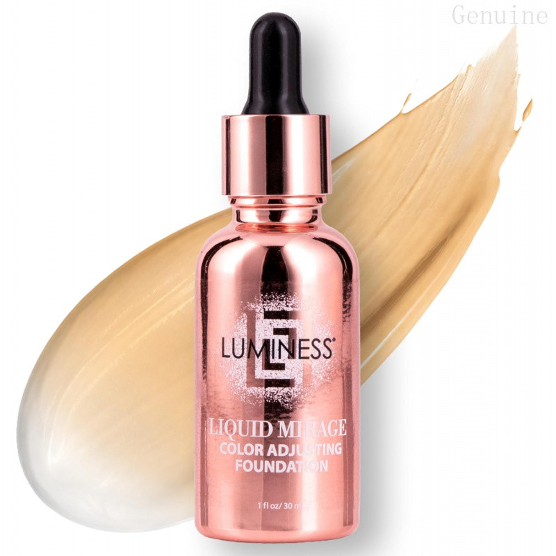LUMINESS Liquid Mirage รองพื้นเปลี่ยนสีสําหรับ Mature , care-Infused แต่งหน้าด้วยกรดไฮยาลูโรนิก & it