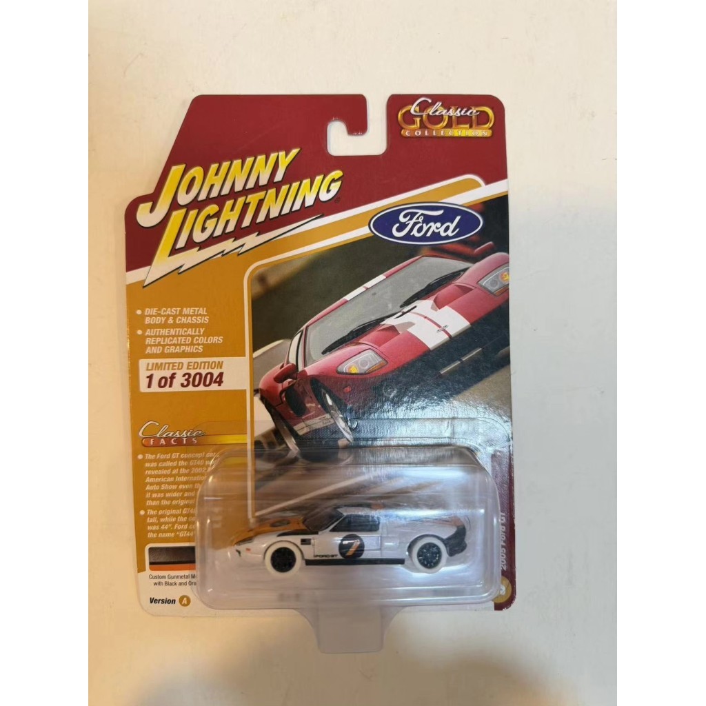 [Ready Stock] Johnny Lightning Johnny Ford gt Hidden White Lightning No. 7 500 วัน เอสเอฟ