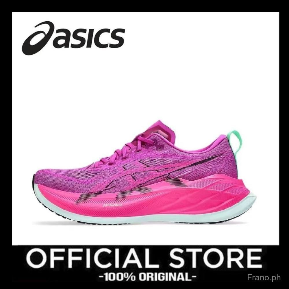 UG1L 2026 Asics Super blast 2 สําหรับผู้หญิงและผู้ชายรองเท้าวิ่งมาราธอนสีม่วงสีแดง Low-top 5A2J