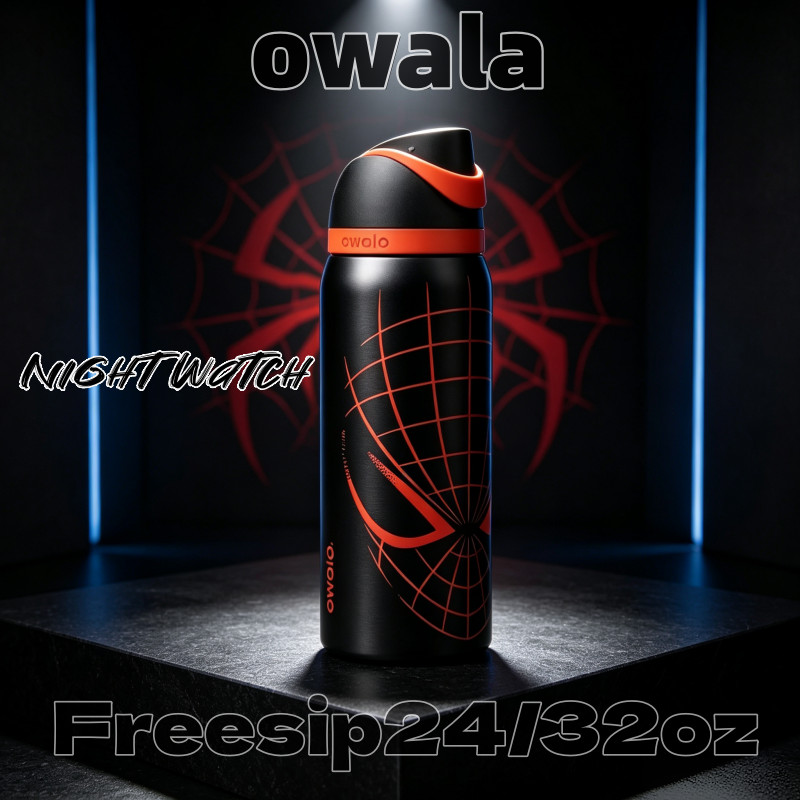 Owala FreeSip 24/32oz Spider-Man Limited Edition Bottle Insulated Leakproof Tumbler พร้อมหลอดในตัว