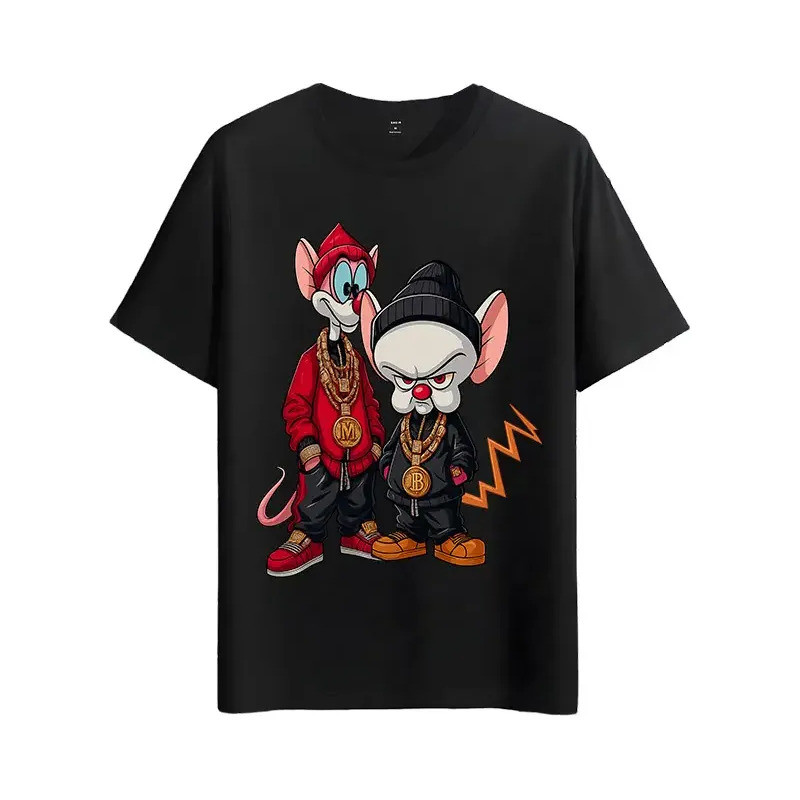 เสื้อยืด Muscle Freaks Style Hip Hop Pinky Y Cerebro