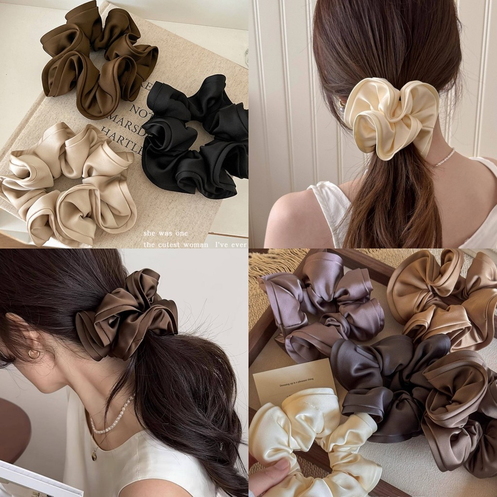 ยางรัดผม ยางมัดผมยึดยุ่น สไตล์เกาหลี พร้อมส่ง