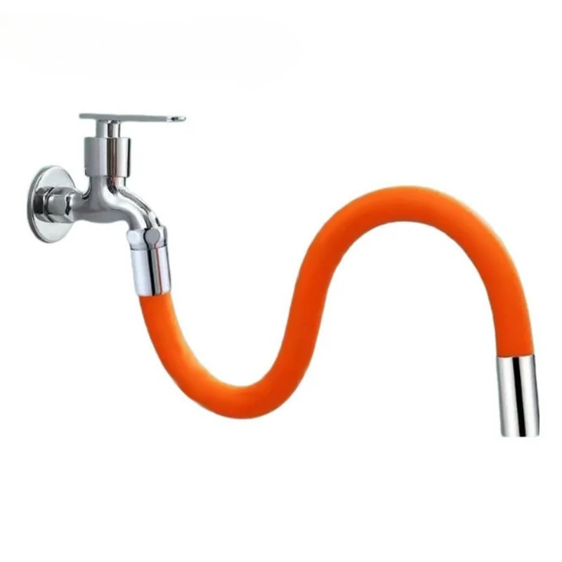 ท่อขยายก๊อกน้ํา G1/2 "20 มม.อินเทอร์เฟซทองแดงสแตนเลส EPDM หมุนได้ 360 องศา Bendable Water Tap Extens