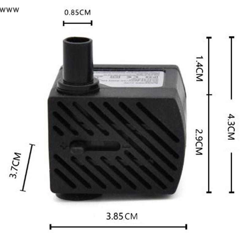 ปั๊มน้ำใต้น้ำ AC 220V 3W, ปั๊มน้ำ LED ตู้ปลาน้ำพุบ่อปลาปลั๊ก EU