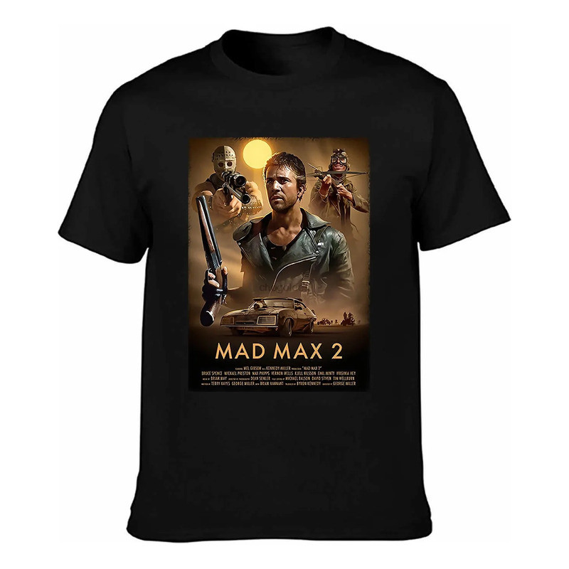 Mad Max 2 Movie Poster เสื้อยืดผู้ชาย
