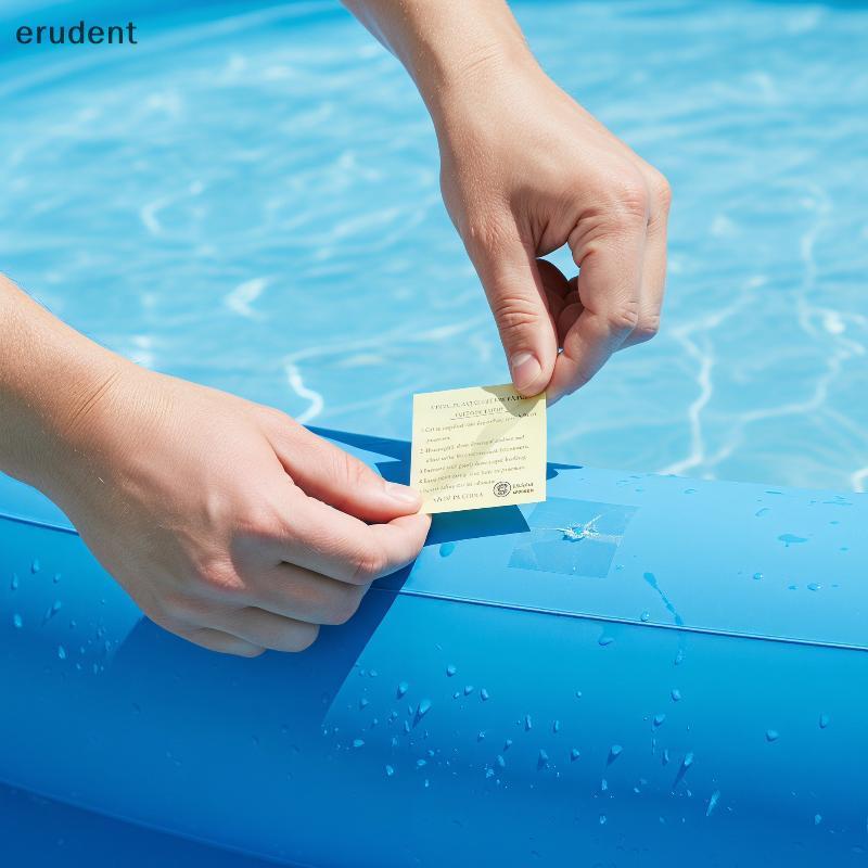 Erudent แผ่นซ่อมกันน้ําสําหรับ PVC Inflatable เรือ Self กาวและทนทาน Perfect Qui Fix สําหรับ Air ที่นอนใหม่