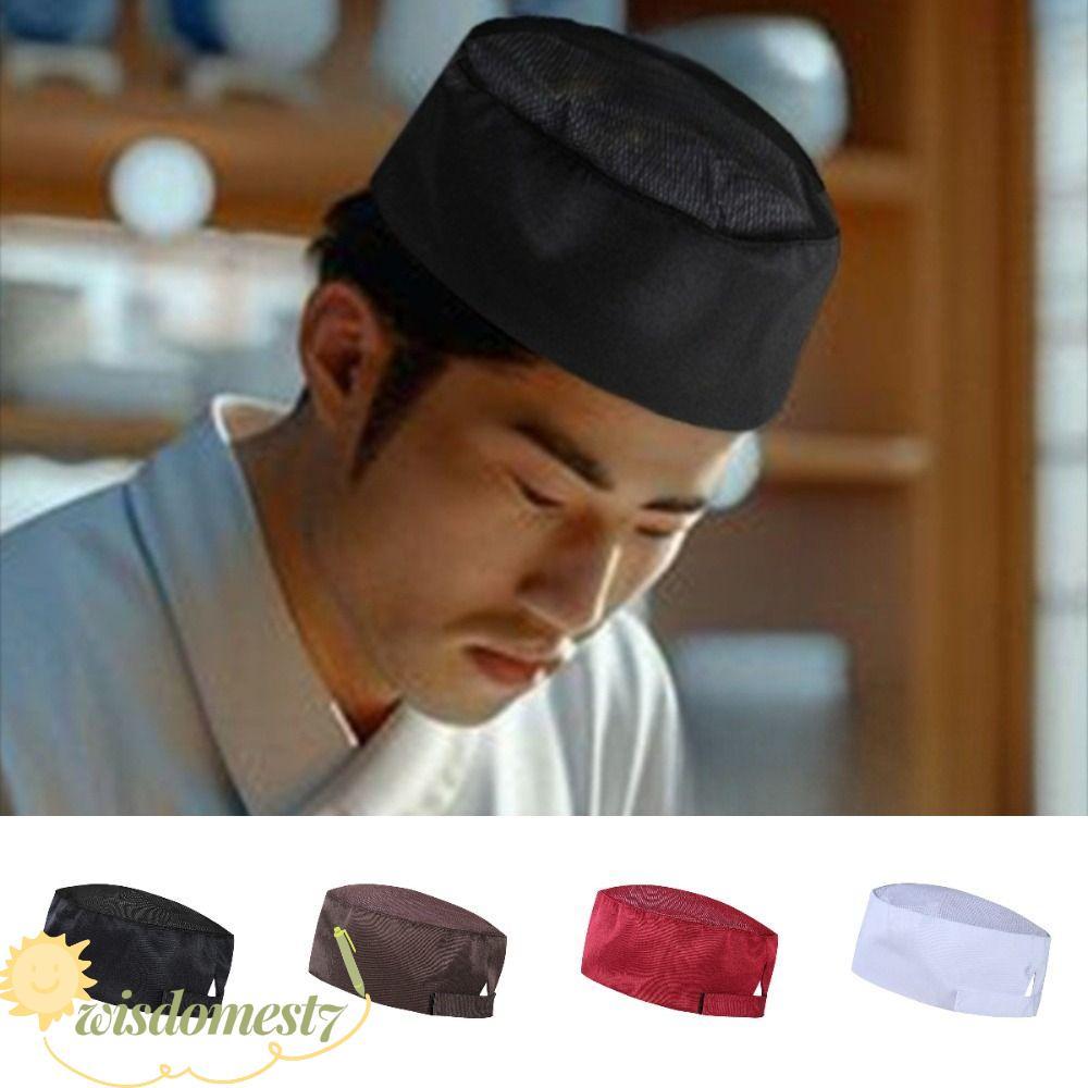 WISDOM Chef Hat, Service Cap Mesh Top Kitchen Cap, Cooker Hat Working Cap Unisex Design Pirate Style