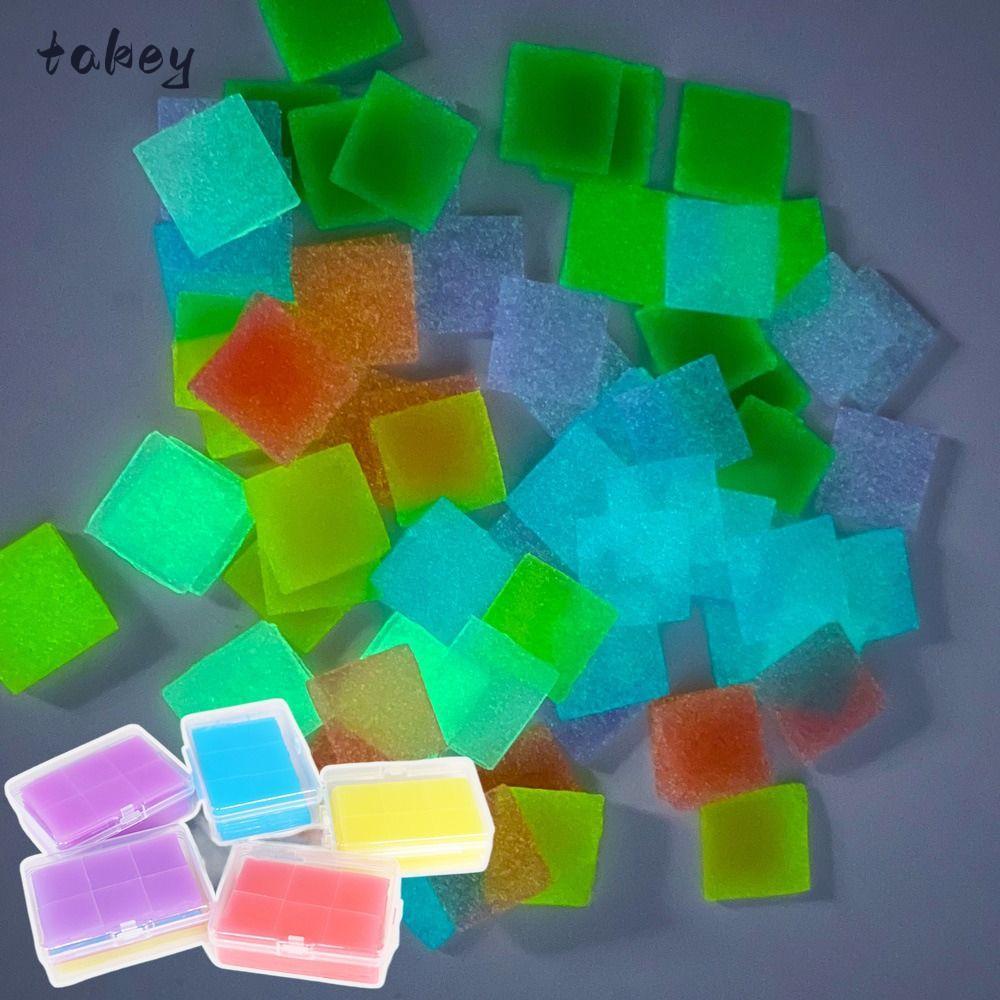 WITAK 48/32PCS Luminous Painting Clay Wax,คอนเทนเนอร์กล่อง Cross Diamond Painting กาวขี้ผึ้ง, DIY เย