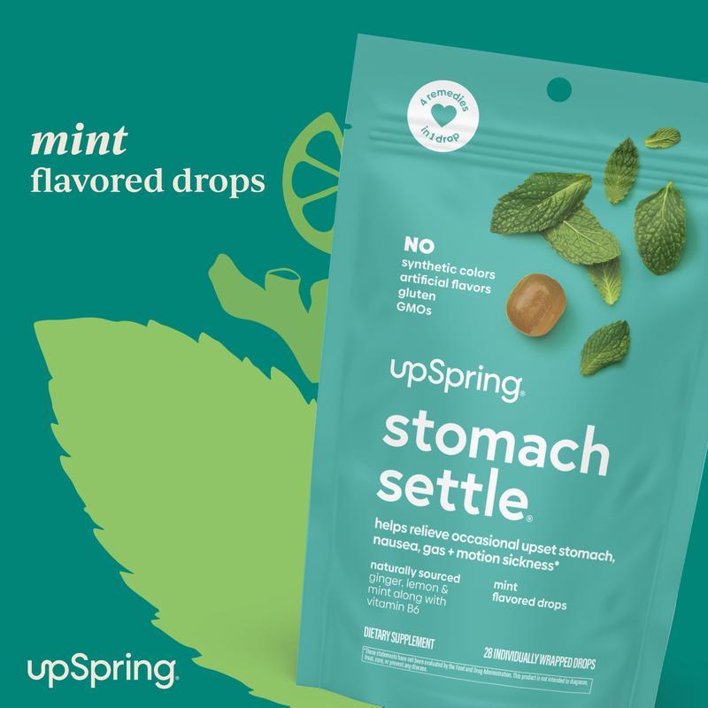 ชุดกระเพาะอาหาร® Nausea Relief Drops, Mint, 28 นับ RFUF