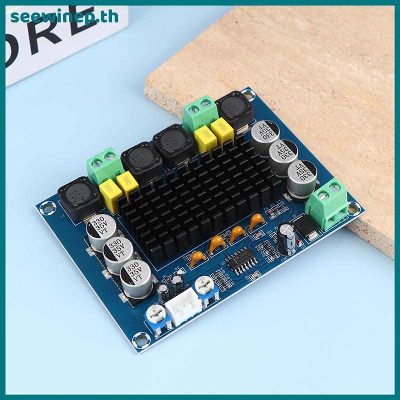 SEE 1 ชุด DC 12V 24V 120W * 2 TPA3116 D2 Dual Channel Digital Power Audio Amplifier Board Good TH