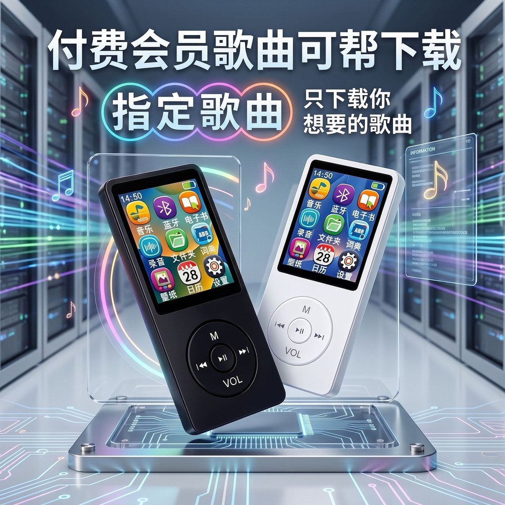 เครื่องเล่น MP4 MP3 Walkman การ์ดหน่วยความจําอ่านนวนิยายเครื่องบันทึกเสียง English Walkman 9.5