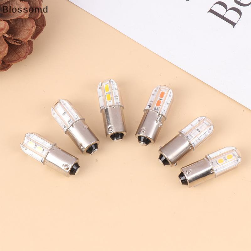 Blossomd BA9S หลอดไฟ LED 6V อัพเกรดหลอดไฟ 4LED โคมไฟสําหรับไฟฉายไฟหน้ามอเตอร์จักรยานเครื่องมือหลอดไฟ