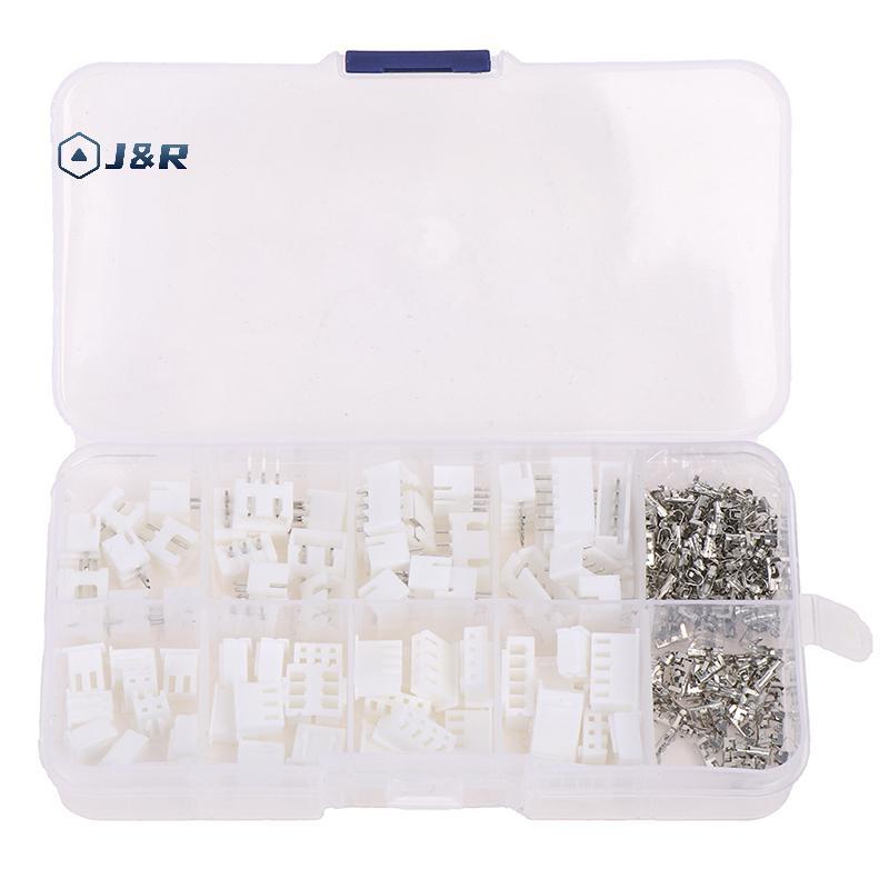 J&R> 230 ชิ้น/กล่อง XH 2.54 2p 3p 4p 5pin 2.54 มม.Pitch Terminal Kit JST Connector