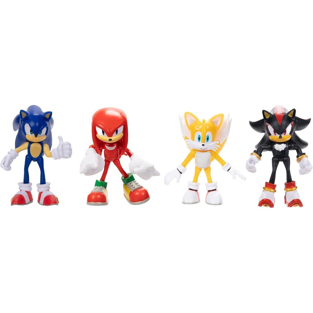 Sonic The Hedgehog 2.5" Best of Modern Sonic Action Figures, รวม Sonic, Shadow, Tail, และ Knuckles