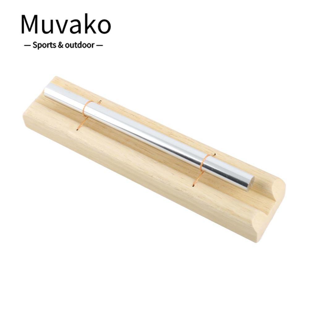 MUVAKO การทําสมาธิ Chimes, สีไม้พร้อม Mallet Hand Chimes Bell, ไม้พรีเมี่ยม + Metal Classroom Chimes