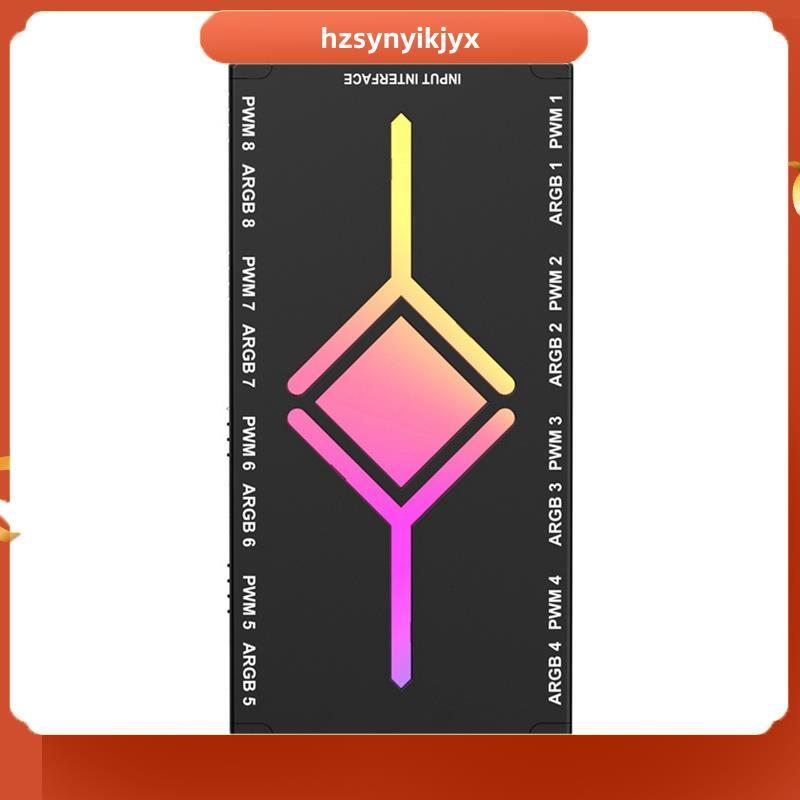 hzsynyikjyxPWM/ARGB พัดลมคอนโทรลเลอร์ 5V 3PIN ARGB/PWM Hub Controller ARGB/PWM Lighting Hub สําหรับ 