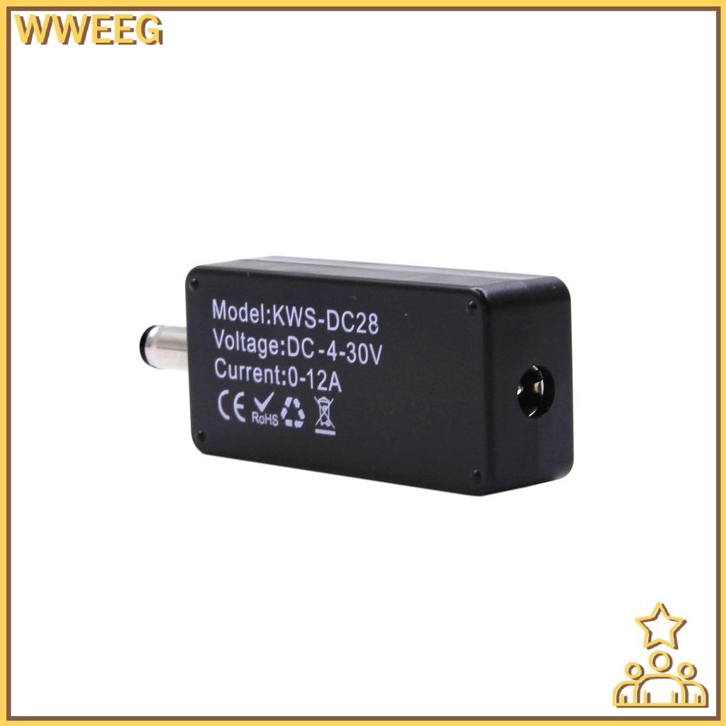 WWEEG KWS DC28 แรงดันไฟฟ้าแอมป์มิเตอร์เครื่อง 0.96" TFT HD จอแสดงผลดิจิตอลเครื่องทดสอบสําหรับรถยนต์แ