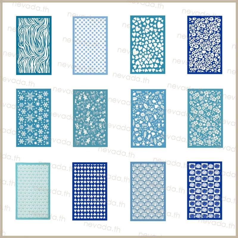 Nev ʚɞ Reusable-Silk Screen Stencils Multifunctional Silk Screen Stencils Mesh-Stencils Transfer สํา