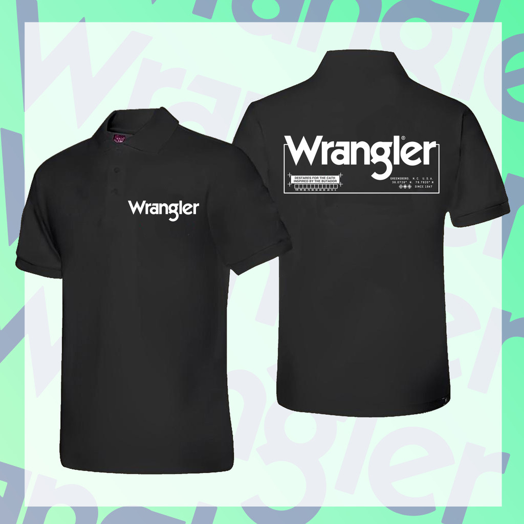 Polo Shirt Wrangler Style Minimalist Short Sleeve Collared T-Shirt Casual Unisex Wear S-3XL