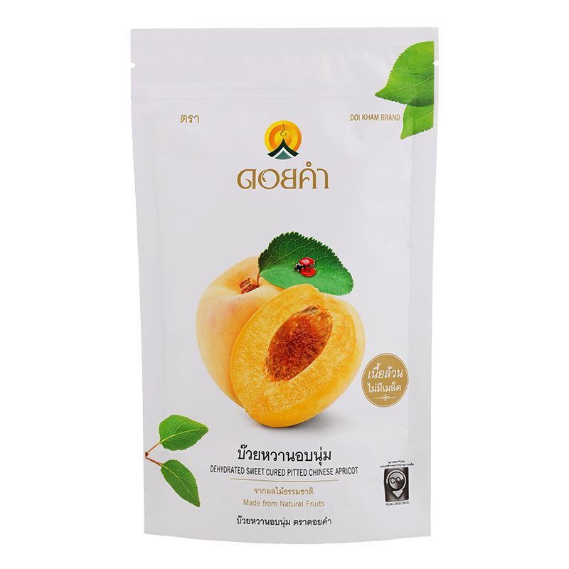 ดอยคำบ๊วยหวานอบนุ่ม 140กรัม Doikham Dehydrated Sweet Cured Pitted Chinese Apricot 140g.